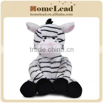 custom cheap soft funny stuffed zebra plush toy