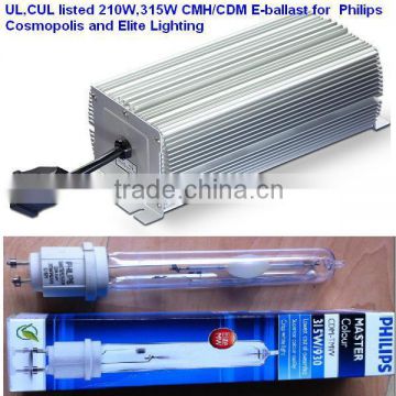 UL,CUL listed, 210W,315W CMH/CDM electronic ballast for Philip Cosmopolis and Elite Lighting,UL,CUL listed