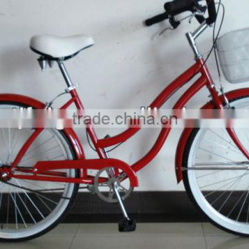 26" women red beach cycle/bicycle/bike