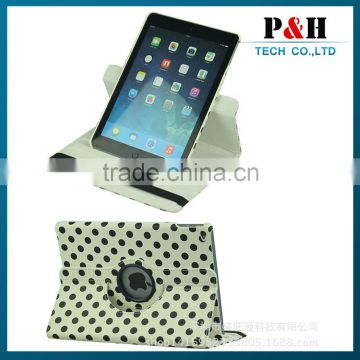 Wholesale Stand Magnetic 360 Degree Rotation Leather Case for iPad mini Hot Selling