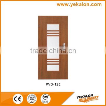 Yekalon Hot Sale MDF door Interior Door Flush series glass standard size MDF door