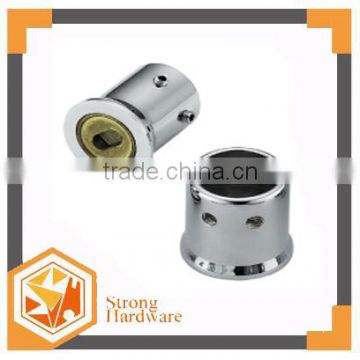short Cylindrical Bathroom round pipe, bathroom frameess glass door pipe connector ,stainless steel pipe connector