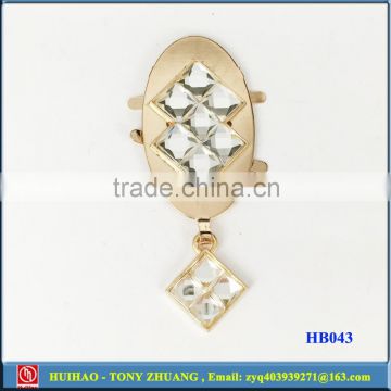 gold metal sandals chain decorative chain with rhinestone (HB043)