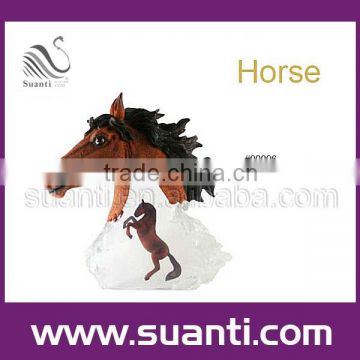 Horse head polyresin statue