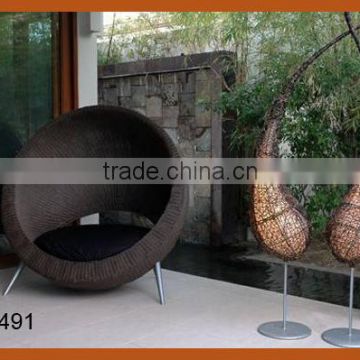Outdoor Round Daybed Chair Rattan