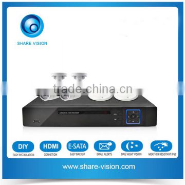 New Hot Selling 3 in 1 Hybrid 1080P AHD DVR Kit, 4CH Full HD CCTV Surveillance AHD Combo Kit