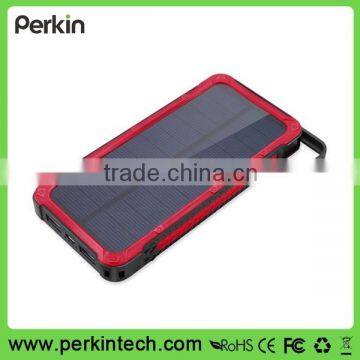 PS04 Hot selling products solar cell power bank 12000mah with camp lights