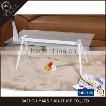Hot Sale Cheap Square Coffee Table With Clear Glass