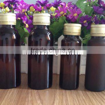 amber glass sirup bottles