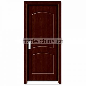 High quality solid wooden door with pvc film PV-8177