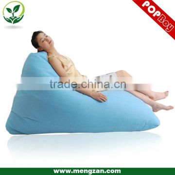 Polyester / Upholstery fabric / Cotton fabric / PU leather Material for choosing triangle bean bag