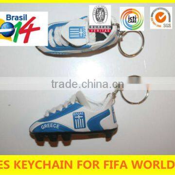 world cup 2014 COUNTRY SOCCER FOOTBALL CLEAT SHOE KEYCHAINS NEW
