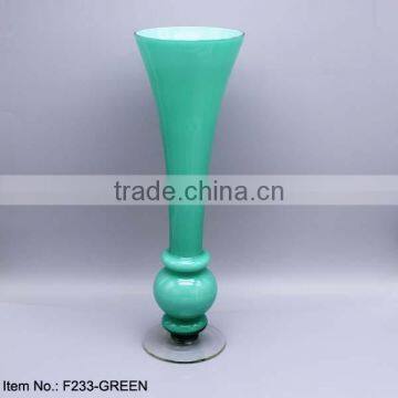 Handblown Wedding Flower Vase Revisible Trumpet Glass Vase