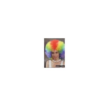 Sell Synthetic Clown Colorful Wig