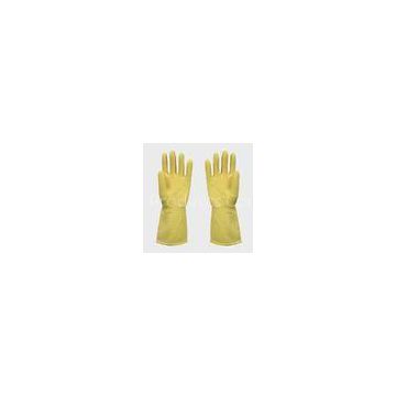 Natural color dip flocklined diamond grip Latex Gloves For protecting hands