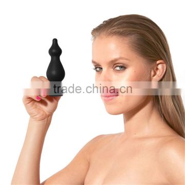 Black Silicone Butt Plug Anal Sex Toys for gay
