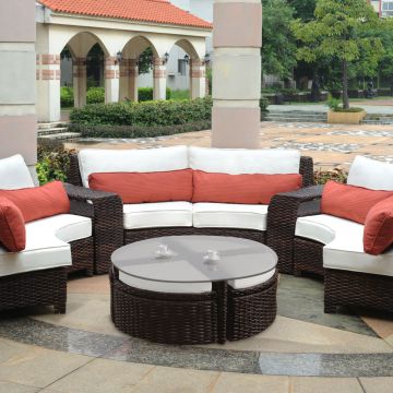 Environmental Protection Modern Outdoor Furniture Sofa Hotel Customized