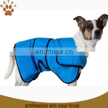 2015 hot sale microfiber dog bathrobe cute duck pattern coat wholesale