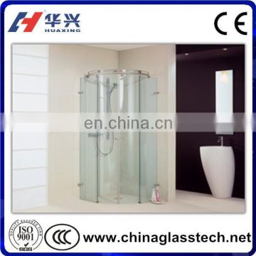 Factory customzied glass frameless or pvc frame shower glass door