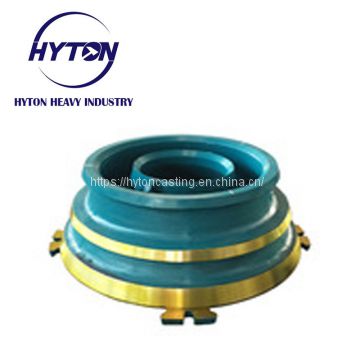 component parts mantle bowl liner of Mn13Cr2 apply for gp200s metso nordberg cone crusher