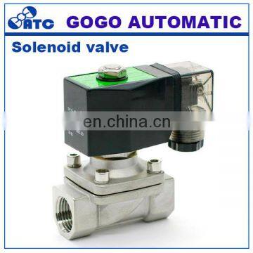 Solenoid valve stainless steel 12 volt normally open 15mm