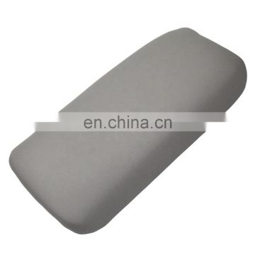Leather Armrest Center Console Lid Cover Skin Fits for Honda Civic 2006-2011 Gray