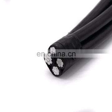 XLPE Insulated Aluminum Conductor Steel Reinforced Overhead Electrical Wire 33kv ABC Aerial Bundle Cable