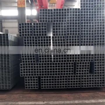 Q355 structure steel pipe perforated 100 x 100 galvanized square tube
