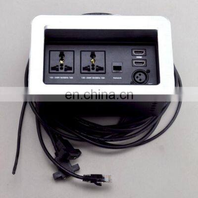 Adjustable Table Mounted female Furniture Hidden Power Plug Socket