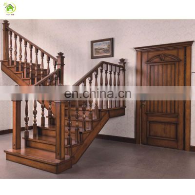 residential interior metal solid wood stair railing kits
