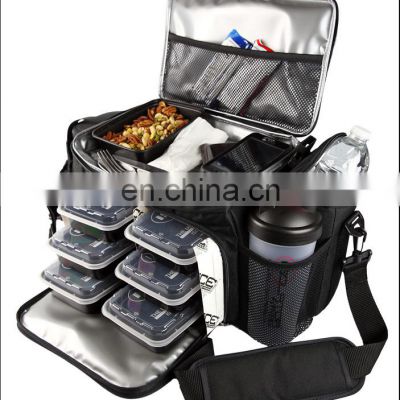 6 Pack Meal Man Fitness Food Prep Bags Backpack