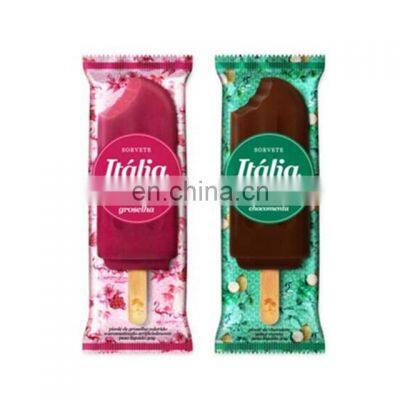 Custom printed plastic Popsicle packaging/ice cream plastic bag