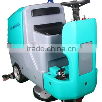 CE approved Ride on floor scrubber, industrial floor washing machine, warehouse scrubber