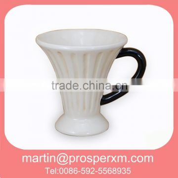 White blank ceramic beer mug coffee mug