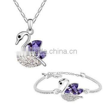 2015 bridal jewelry set silver fashion jewelry set beads fashion jewelry set