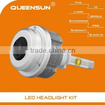 H3 LED headlight kit with 2 years warranty