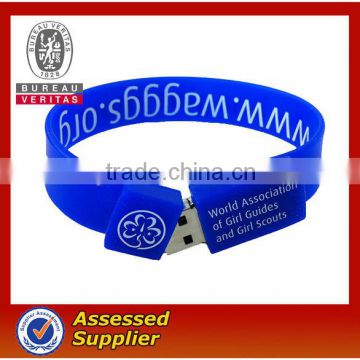 Promotion silicone wristband for USB