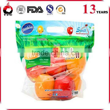 Plastic Packing Custom Printed Fresh Fruits and Vegetables Bags