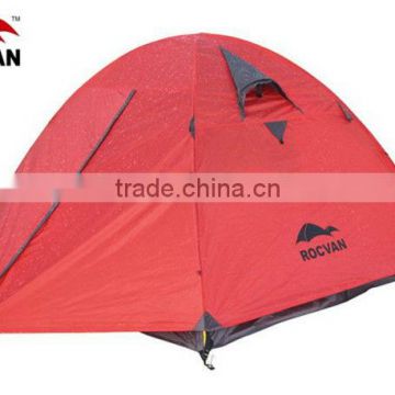 double layer 2 door 3 person high quality traveling camping china polyester outdoor tent facotry