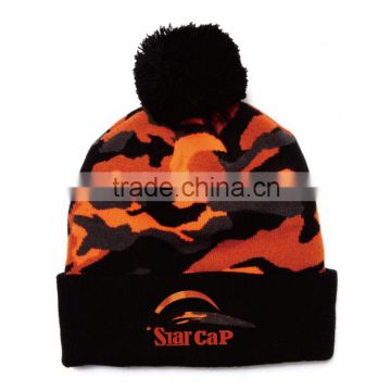 WHOLESALE KNITTED BEANIE HAT WITH TOP BALL
