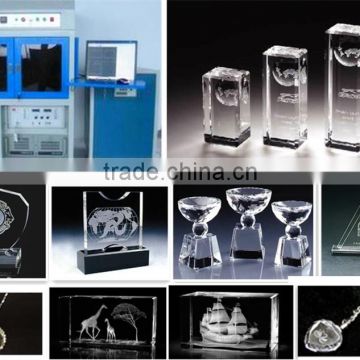 Valuable Technical 2 Heads 2D-3D Crystal Gifts Inner Laser Photo Machine