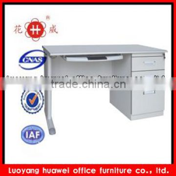 MDF panel office table design with one cabinet