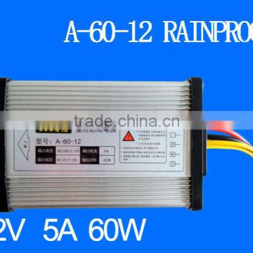 12V 5A 60W LED power supply (A-60-12 RAINPROOF)