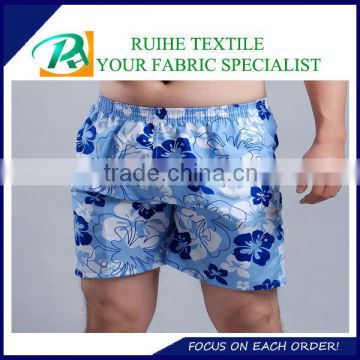 printes peach skin fabric for beach shorts