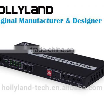OEM Manufacturer, HDMI Matrix 4x2, HDMI 1.4 Matrix, ARC function