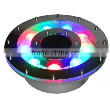 ip68 dmx control colorful stainless steel led fountain ring light