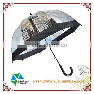 Clear transparent umbrella dome shape poe umbrella