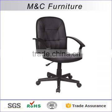 Popular design black good quality low back staff chair