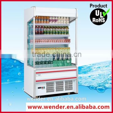 1.2M commercial supermarket open chiller refrigerated display