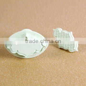 2pcs leaf shape printing plunger cutter
